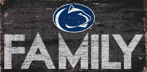 Penn State Nittany Lions Sign Wood 12x6 Family Design - Special Order