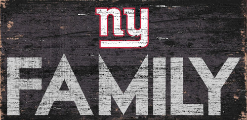 New York Giants Sign Wood 12x6 Family Design - Special Order
