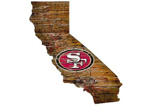 San Francisco 49ers Wood Sign - State Wall Art - Special Order