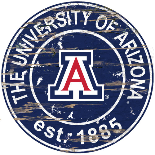 Arizona Wildcats Wood Sign - 24" Round - Special Order