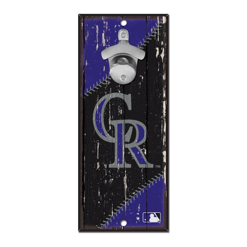 Colorado Rockies Sign Wood 5x11 Bottle Opener - Special Order