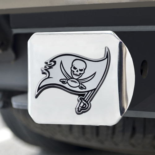 Tampa Bay Buccaneers Hitch Cover Chrome Emblem on Chrome - Special Order