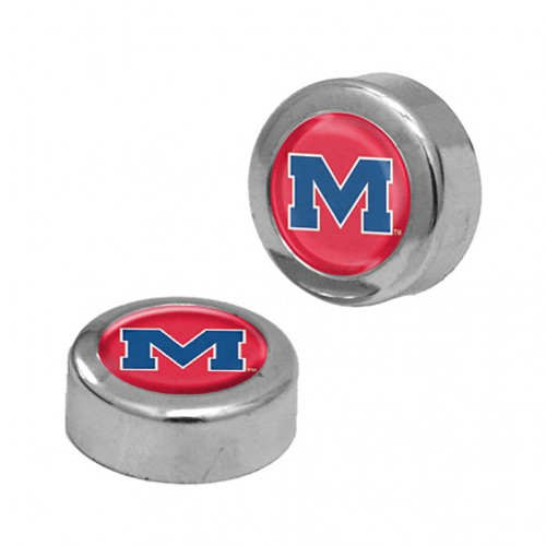 Mississippi Rebels Screw Caps Domed - Special Order