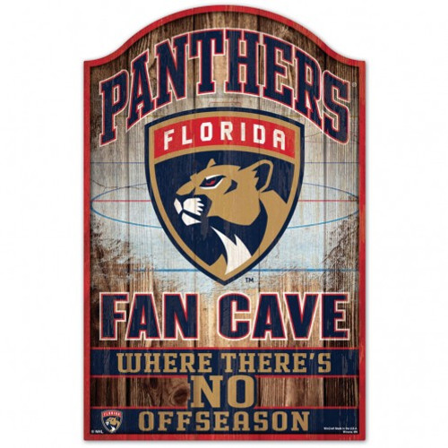 Florida Panthers Sign 11x17 Wood Fan Cave Design - Special Order