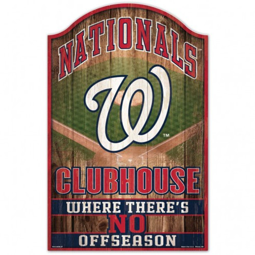 Washington Nationals Sign 11x17 Wood Fan Cave Design