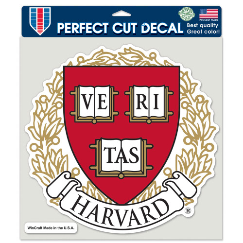Harvard Crimson Decal 8x8 Perfect Cut Color