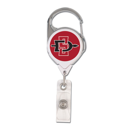 San Diego State Aztecs Badge Holder Premium Retractable - Special Order