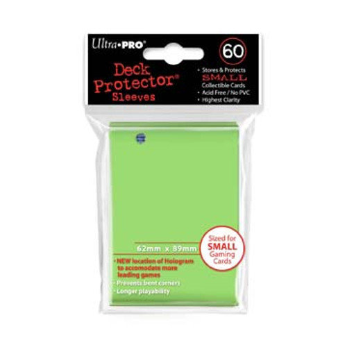 Deck Protectors - Small Size - Lime Green (One Pack of 60)