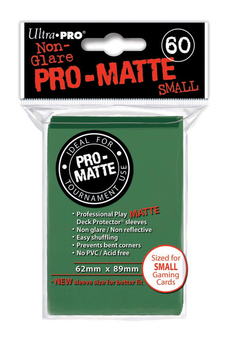 Deck Protectors - Pro Matte - Small Size - Green (One Pack of 60)