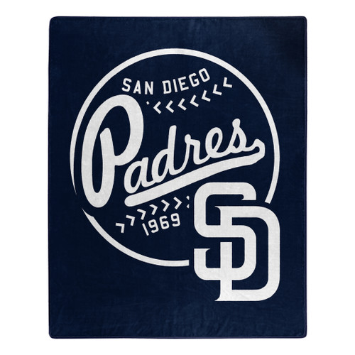 San Diego Padres Blanket 50x60 Raschel Moonshot Design - Special Order