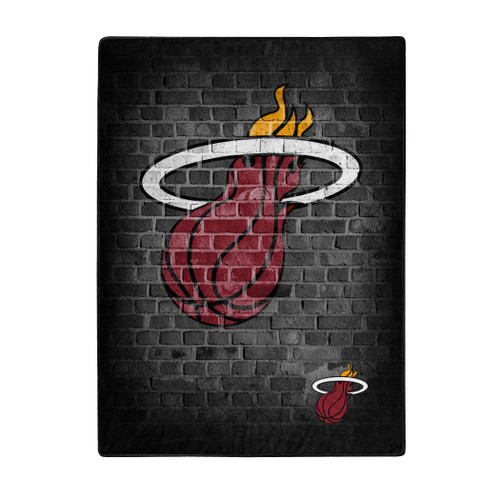 Miami Heat Blanket 60x80 Raschel Street Design