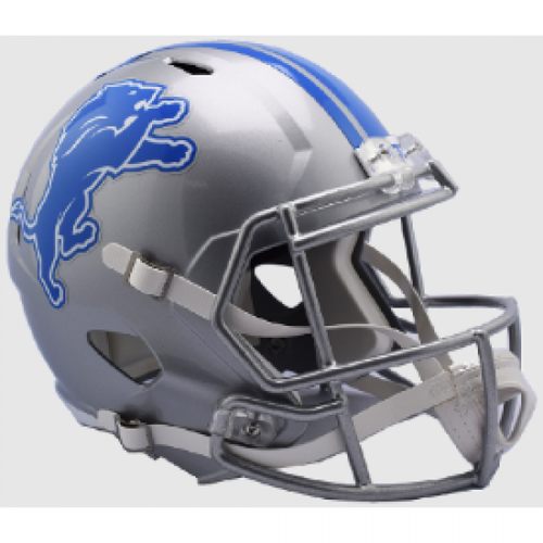 Detroit Lions Helmet Riddell Replica Full Size Speed Style 2017-2023 Throwback