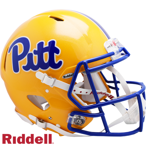 Pittsburgh Panthers Helmet Riddell Authentic Full Size Speed Style Gold - Special Order