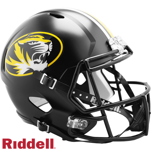 Missouri Tigers Helmet Riddell Replica Full Size Speed Style Black - Special Order