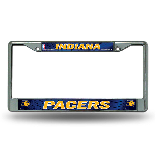 Indiana Pacers License Plate Frame Chrome Printed Insert - Special Order