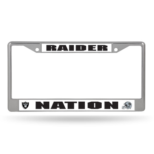 Las Vegas Raiders License Plate Frame Chrome