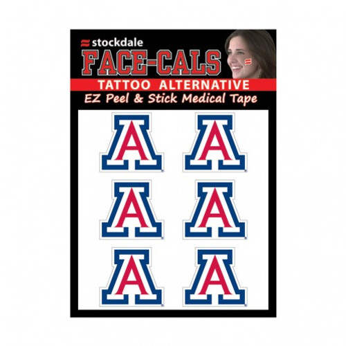 Arizona Wildcats Tattoo Face Cals Special Order