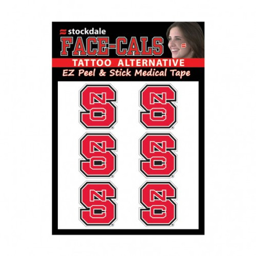 North Carolina State Wolfpack Tattoo Face Cals Special Order