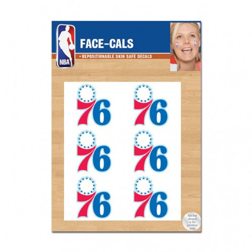 Philadelphia 76ers Tattoo Face Cals Special Order