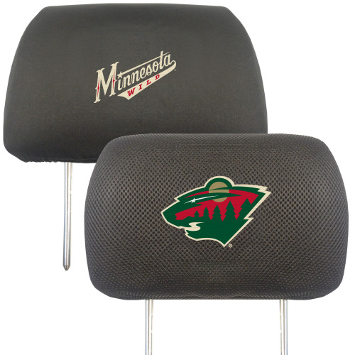 Minnesota Wild Headrest Covers FanMats Special Order