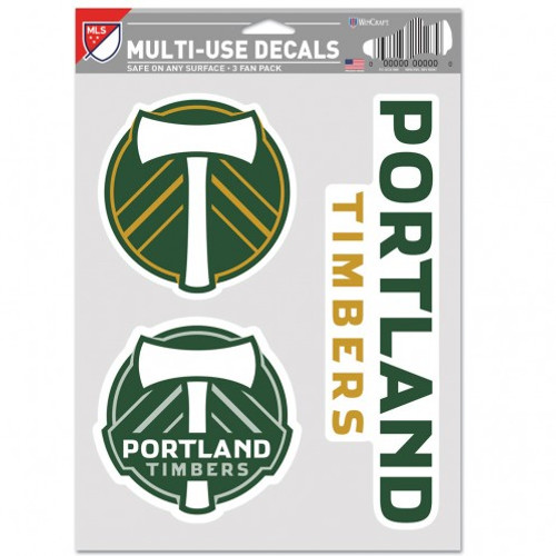 Portland Timbers Decal Multi Use Fan 3 Pack Special Order