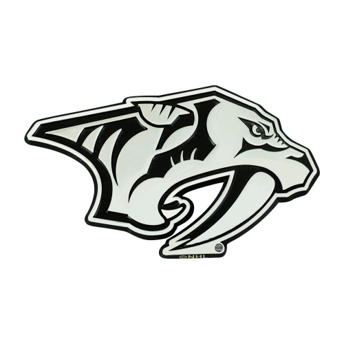 Nashville Predators Auto Emblem Premium Metal Chrome Special Order