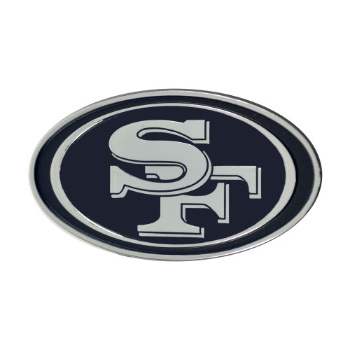 San Francisco 49ers Auto Emblem Premium Metal Chrome