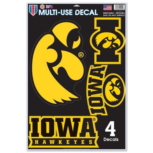 Iowa Hawkeyes Decal 11x17 Multi Use Special Order