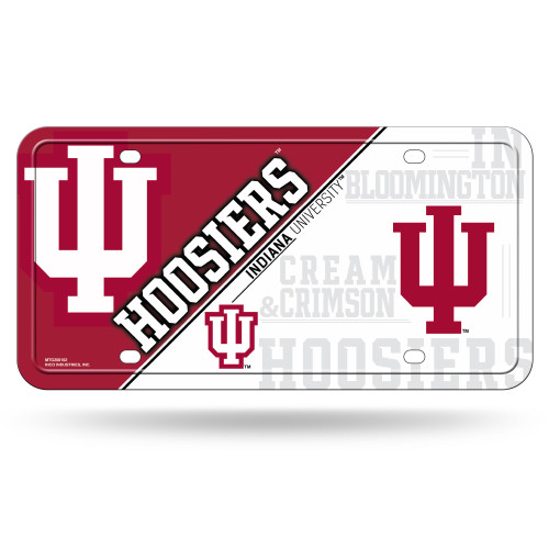 Indiana Hoosiers License Plate Metal Special Order