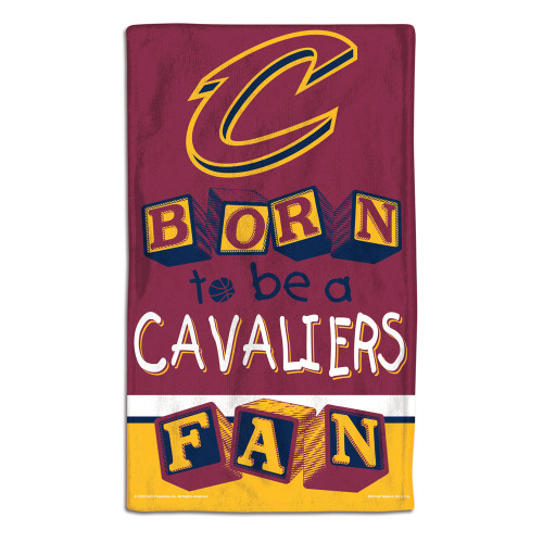 Cleveland Cavaliers Baby Burp Cloth 10x17 Special Order