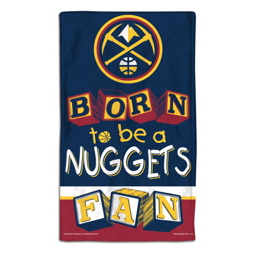 Denver Nuggets Baby Burp Cloth 10x17 Special Order