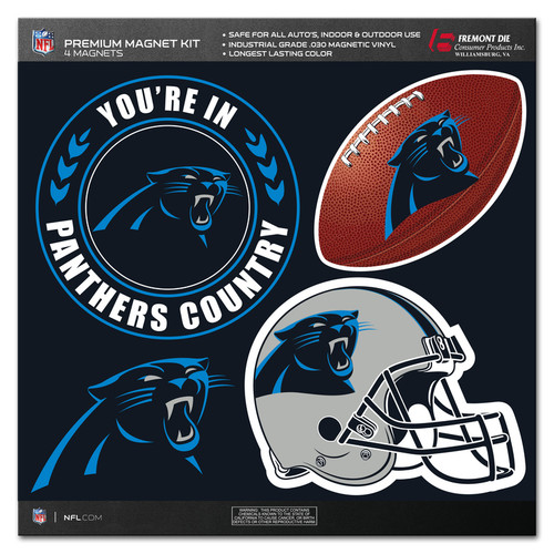 Carolina Panthers Magnet Kit 4 Piece CO