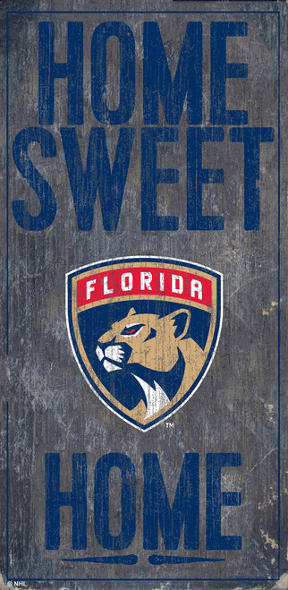 Florida Panthers Sign Wood 6x12 Home Sweet Home Design Special Order