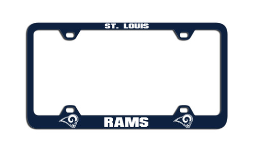 Los Angeles Rams License Plate Frame Laser Cut Blue