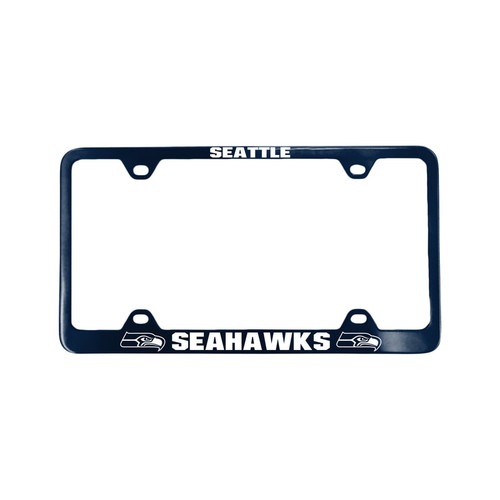 Seattle Seahawks License Plate Frame Laser Cut Blue