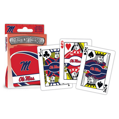 Mississippi Rebels Playing Cards Logo Special Order