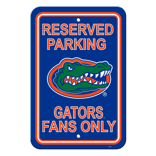 Florida Gators Sign 12x18 Plastic Reserved Parking Style CO