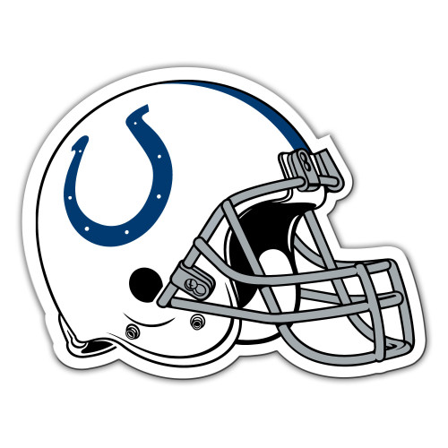 Indianapolis Colts Magnet Car Style 12 Inch Helmet Design CO