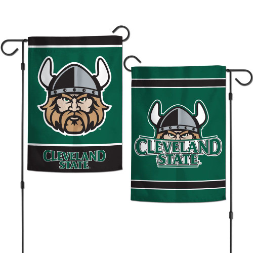 Cleveland State Vikings Flag 12X18 Garden Style Special Order