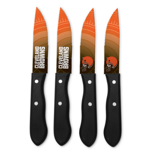 Cleveland Browns Knife Set Steak 4 Pack