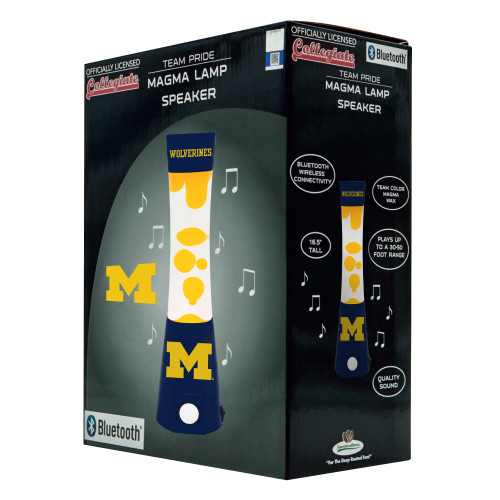 Michigan Wolverines Magma Lamp - Bluetooth Speaker