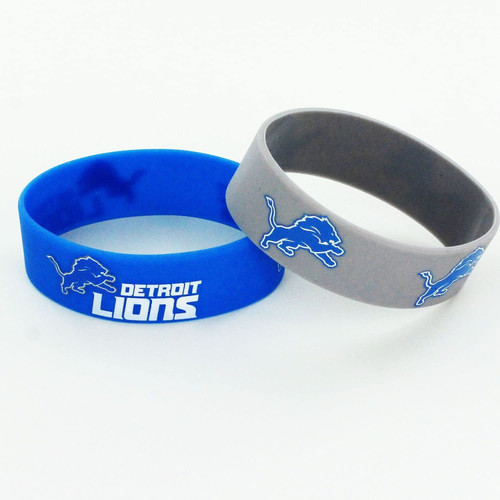 Detroit Lions Bracelets 2 Pack Wide