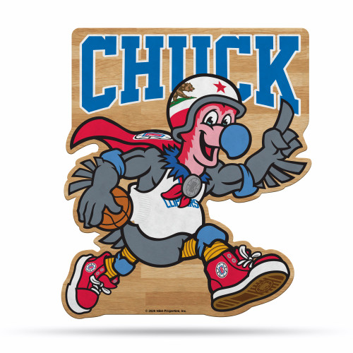 Los Angeles Clippers Pennant Shape Cut Mascot Design Special Order