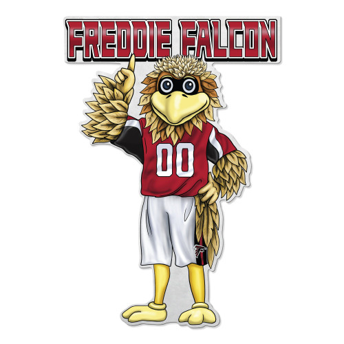 Atlanta Falcons Pennant Shape Cut Mascot Design