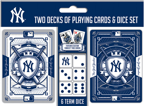 New York Yankees Playing Cards and Dice Set