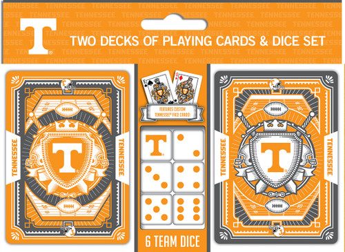 Tennessee Volunteers Playing Cards and Dice Set