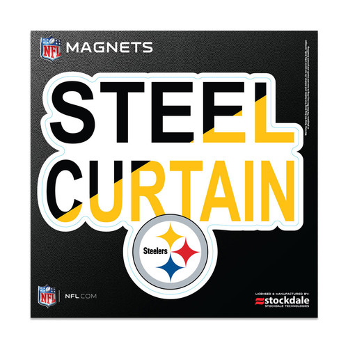 Pittsburgh Steelers Magnet 6x6 Slogan Design - Special Order