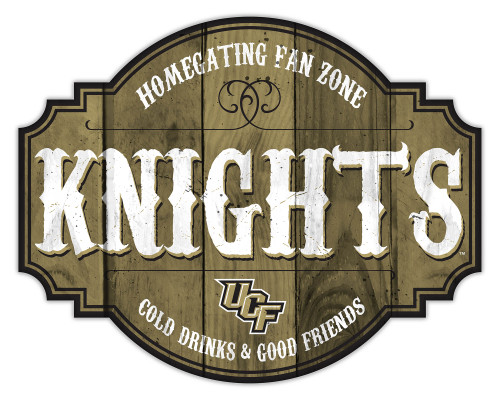 Central Florida Knights Sign Wood 12 Inch Homegating Tavern - Special Order