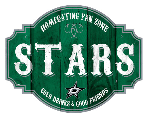 Dallas Stars Sign Wood 12 Inch Homegating Tavern - Special Order