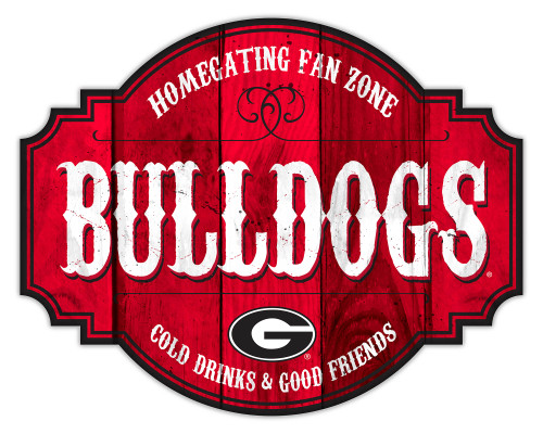 Georgia Bulldogs Sign Wood 12 Inch Homegating Tavern